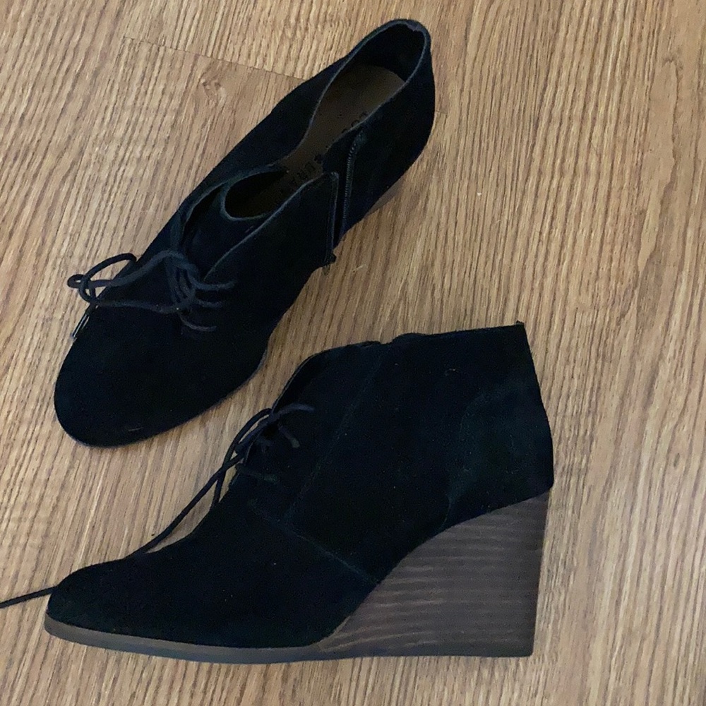 Black Suede Booties